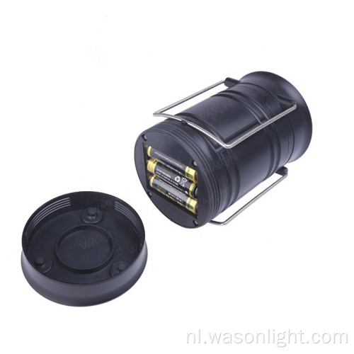NIEUW 3 IN 1 Batterij Weerbestendig inklapbare Outdoor Portable LED Camping Lantern met schijnwerper en rood waarschuwingslicht